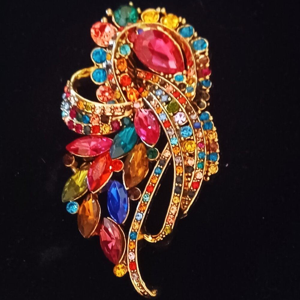 Large Brooch - Brilliant Colors - Picture 1 of 4